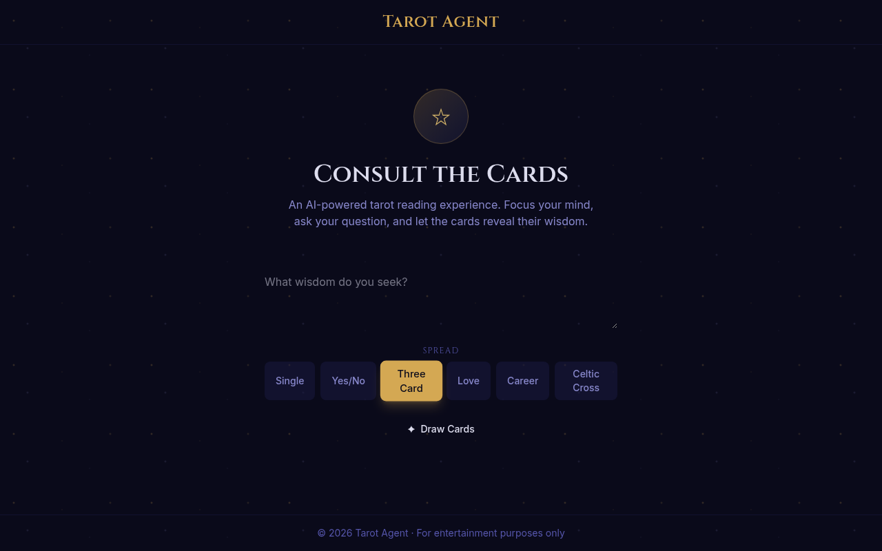 tarotagent.app preview